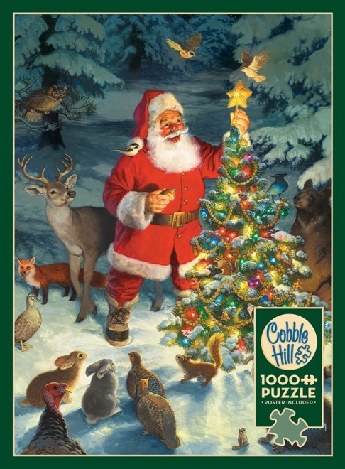 Cobble Hill Puzzle - Santa's Tree 1000 Pieces