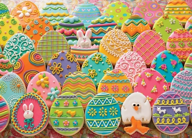 Easter Gingerbread Eggs 1000 Piece Puzzle