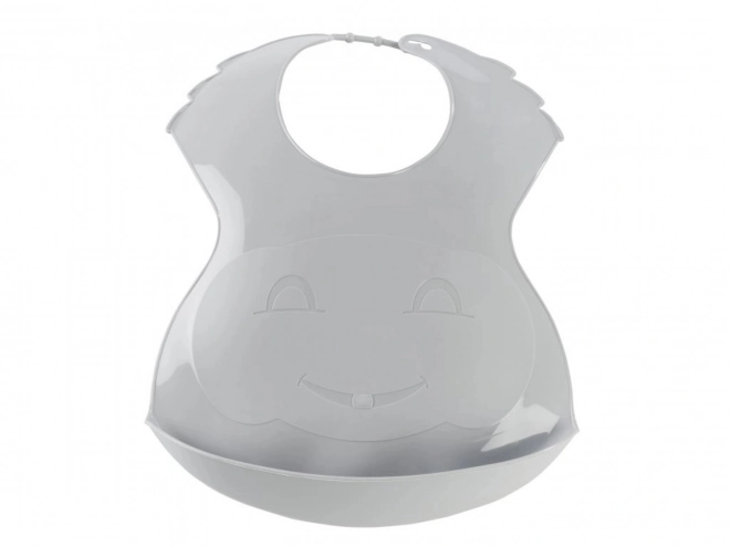 Plastic Bib Grey Charm