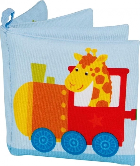 Goki Baby Crinkle Book With Train Squeaker