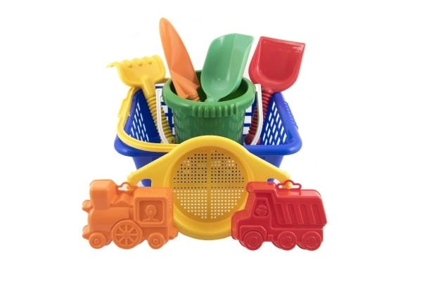 Sand Play Set with Basket and Accessories