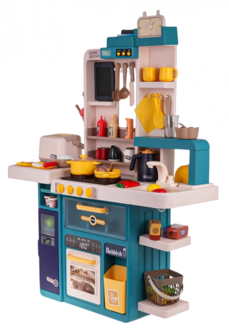 Interactive Child's Kitchen Set with Lights, Sound, and Water Features