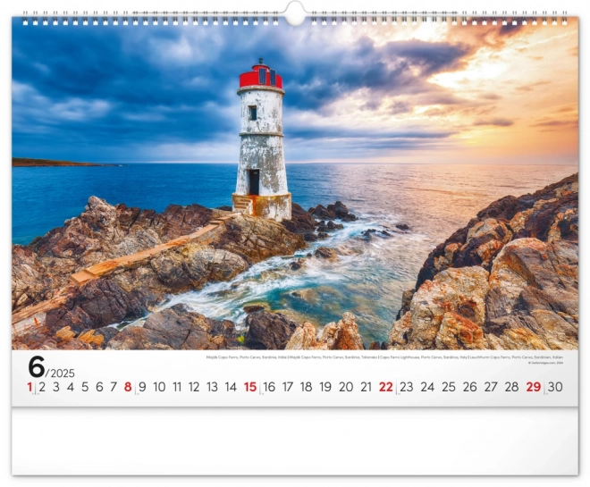 Notique Wall Calendar Sea 2025