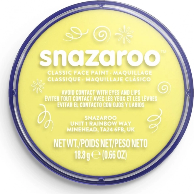 Snazaroo Face Paint Pale Yellow 18ml