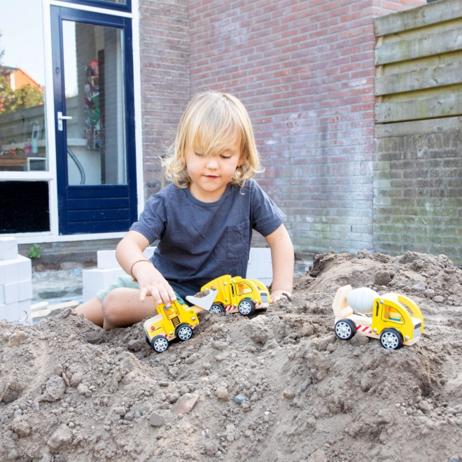 Wooden Construction Vehicle Set