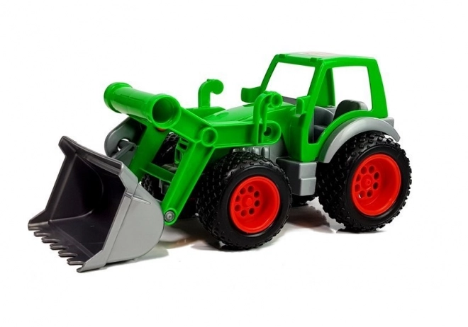 Green Tractor Loader with Trailer by Polesie