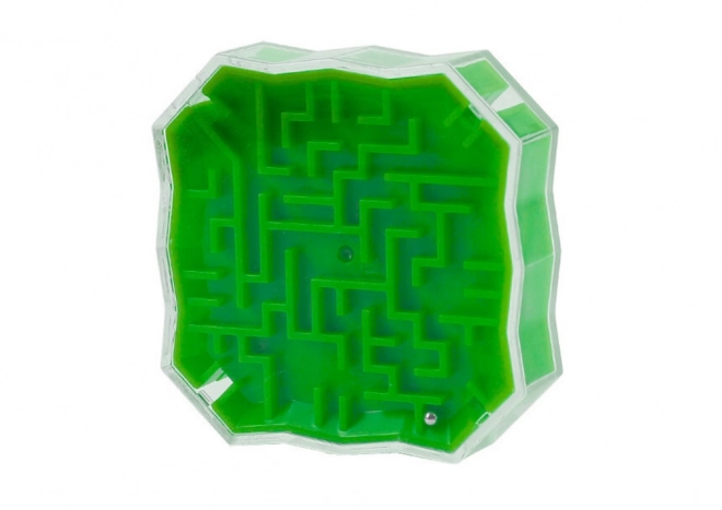 Logical Maze Game with Green Marble