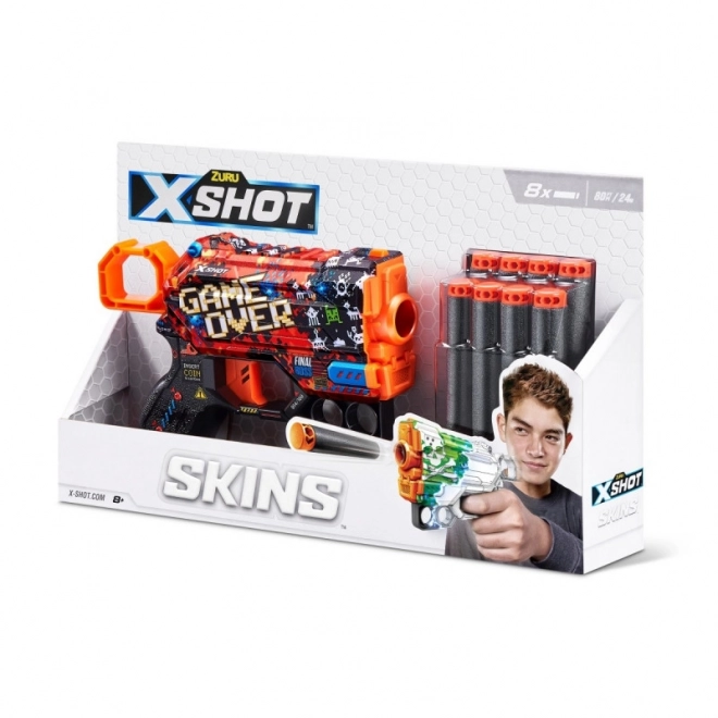 X-Shot SKINS MENACE Launcher (8 Darts) Design B