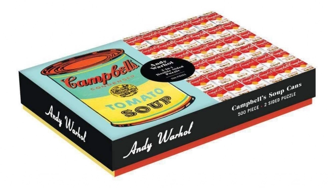 Galison Andy Warhol Soup Cans Double-Sided Puzzle