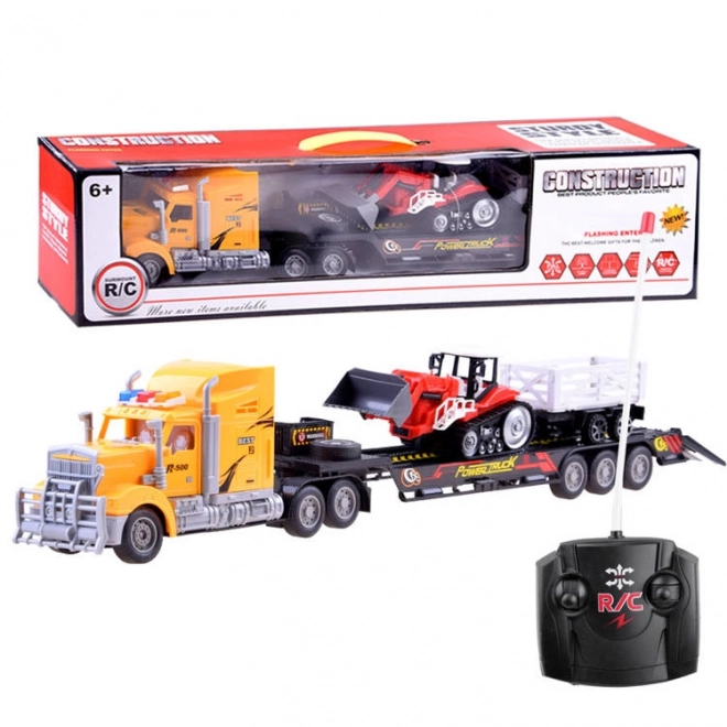 Remote Control Truck and Tractor Set – Yellow