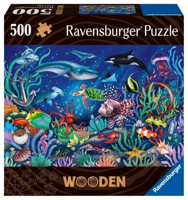 Wooden Underwater World Puzzle