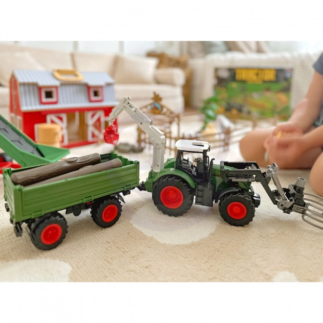Woopie mini farm készlet - traktor és gazdaság kiegészítővel