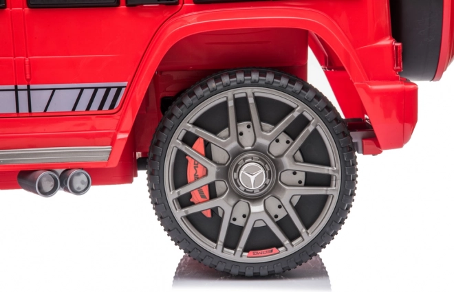 Children's battery-powered car Mercedes G63 red