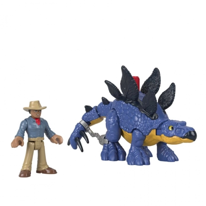 Imaginext Jurassic World Stegosaurus and Dr. Grant Figure Set