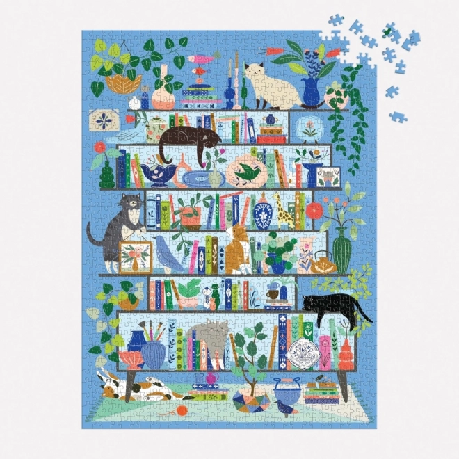 Cat Library Puzzle 1000 Pieces