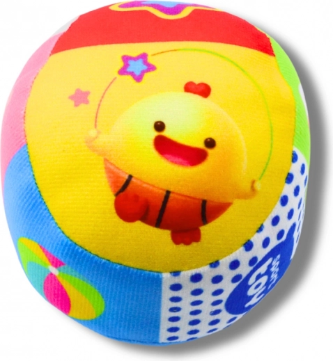 Colorful soft ball with rattle for baby 9 cm