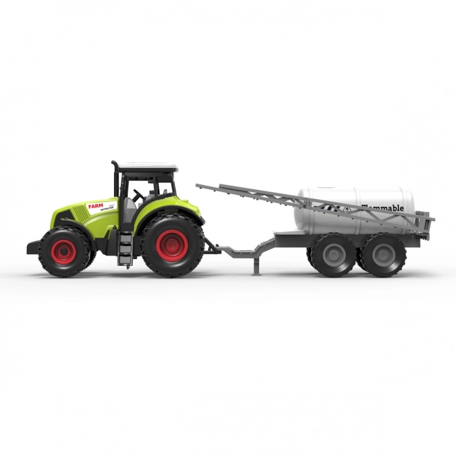 Plastic Tractor with Sound and Light Sprayer Trailer