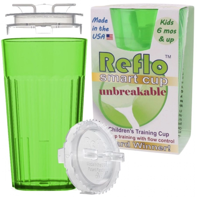 Reflo unbreakable children's training cup green