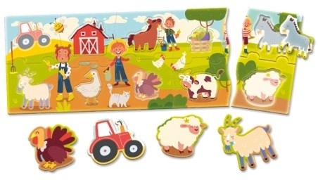 Carotina Baby Panorama Farm Puzzle