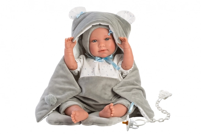 Llorens New Born Baby Doll Outfit with Velvet Wrap