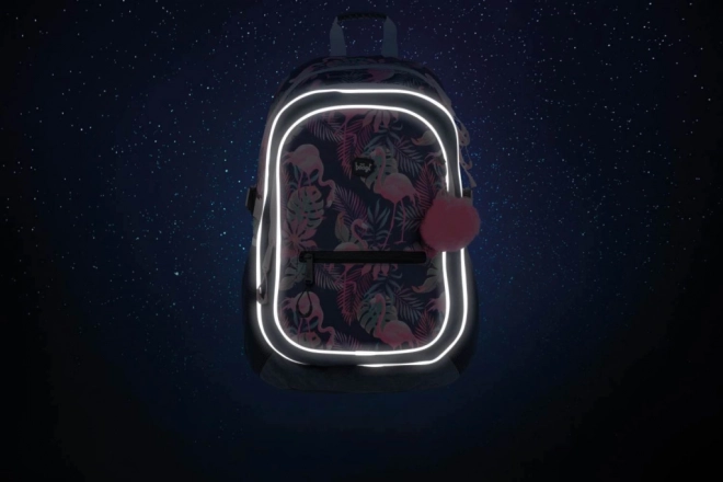 School Backpack Flamingo