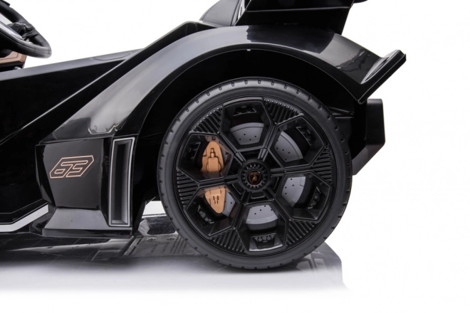 Battery-Powered Lamborghini GT Black Ride-On Car