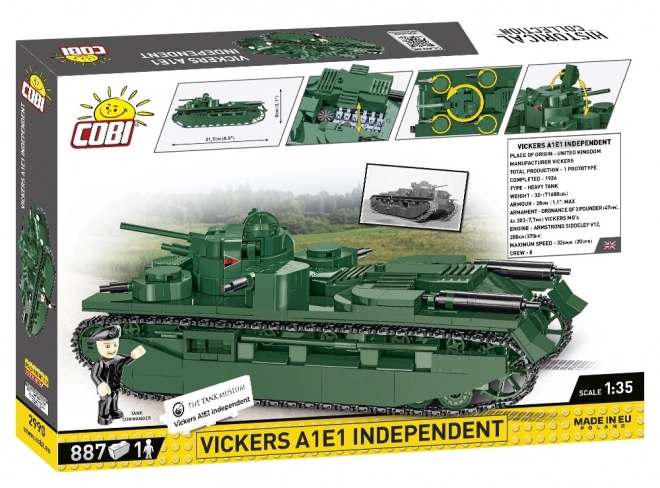 Great War Vickers A1E1 Independent Tank Model