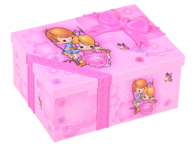 Pink Jewelry Box with Music for Little Girl's Treasures