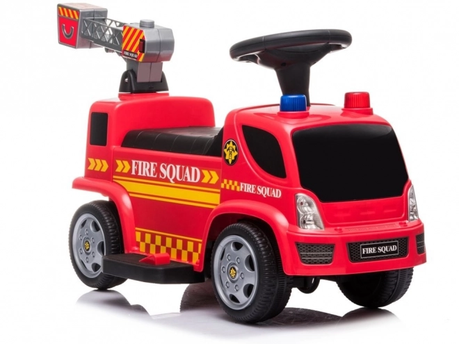 Fire Truck Ride-On with Bubble Blower and Sounds