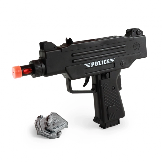 Police Light and Sound Machine Gun Toy