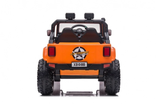 Orange Battery-Powered Ride-On Car