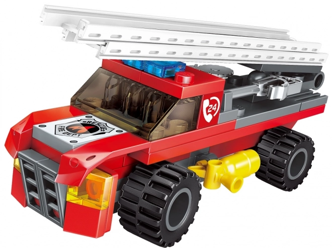 Qman Fire Rescue Building Set 8-in-1