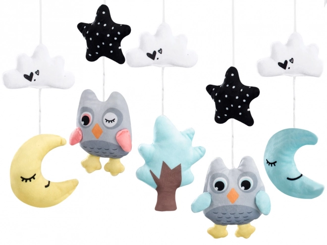 Wind-Up Baby Mobile with Plush Owls