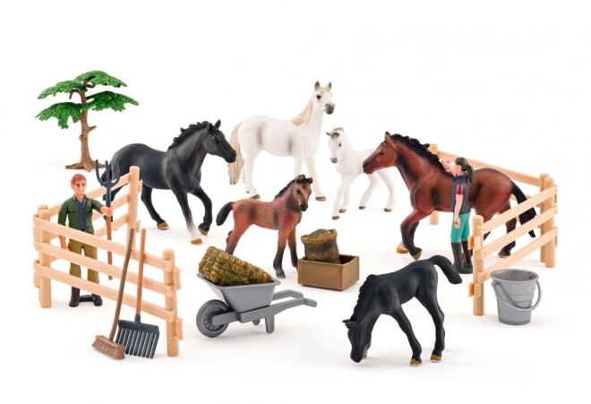 Set of 25 Faunica Horses