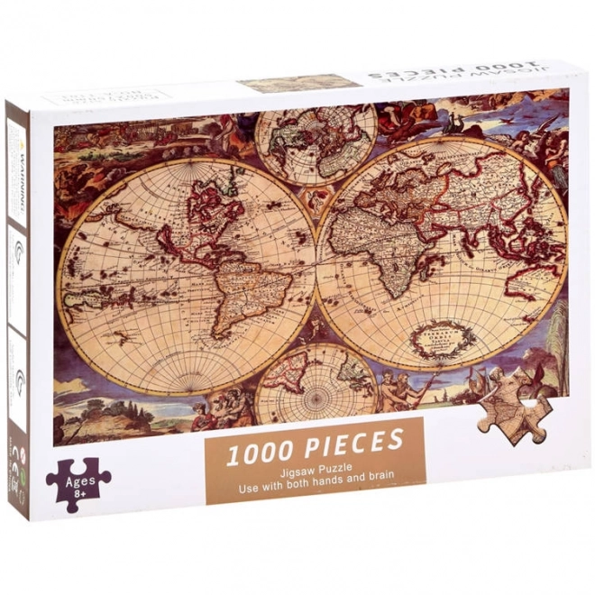 Antique World Map Puzzle 1000 Pieces