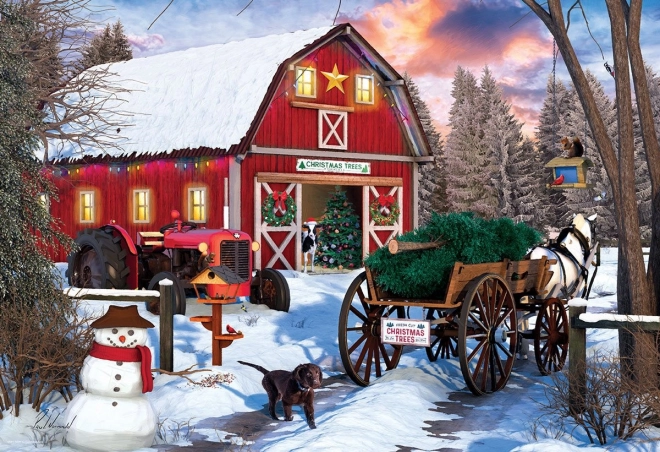 Christmas on the Farm Puzzle by Eurographics