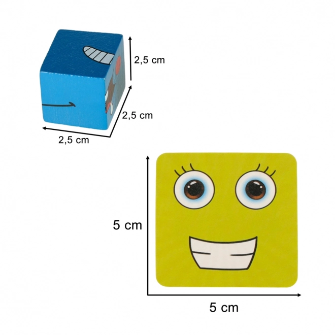 Educational Challenge Game: Emotion Learning Wooden Blocks