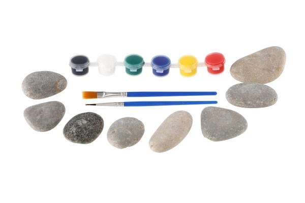 Stone Painting Kit with Brushes