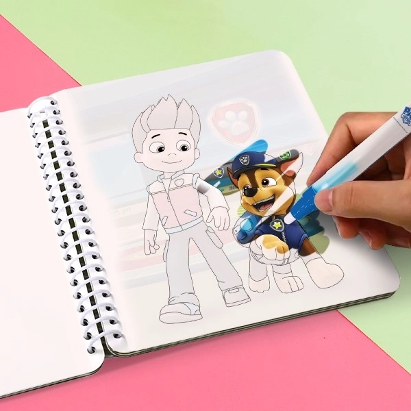 Magical Water Painting Paw Patrol Coloring Book with Brush