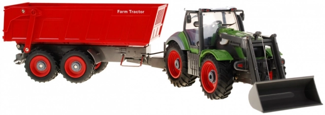 Remote Controlled Tractor with Trailer for Kids 3+