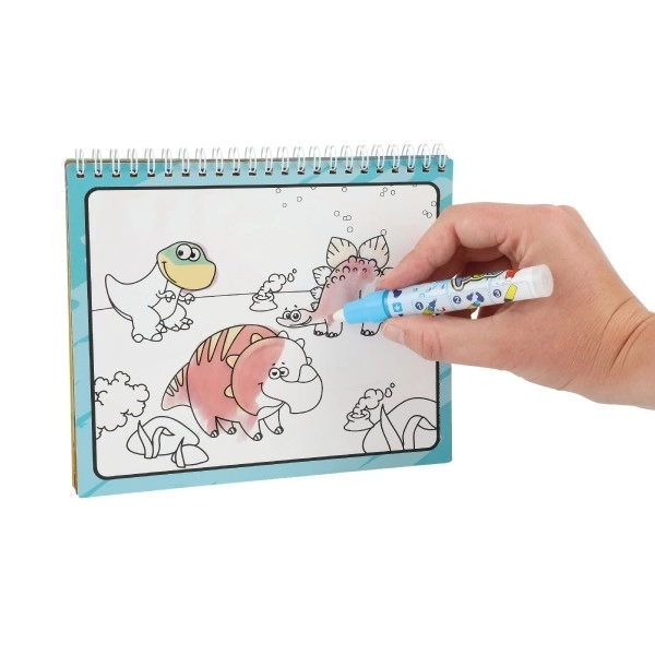 Magic Water Painting Book with Dinosaur Theme