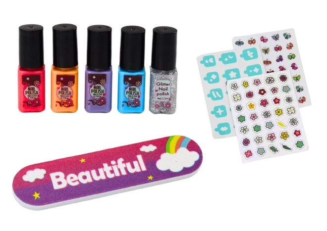 Nail Styling Kit with Dryer and Stickers