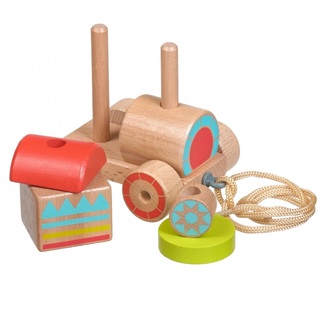 Lucy & Leo Wooden Pull-Along Train Puzzle