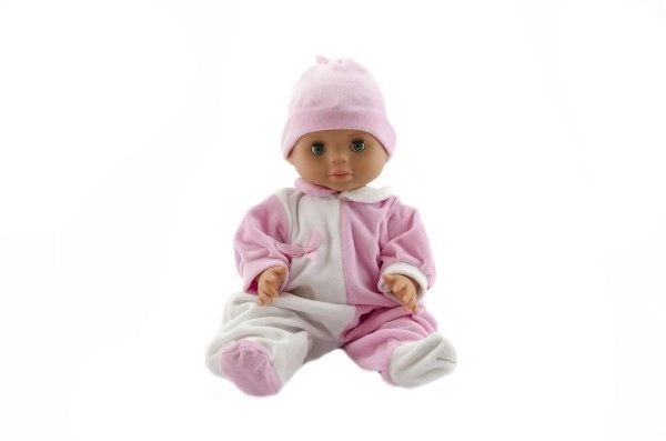 Cute Baby Doll in Pink and White Outfit