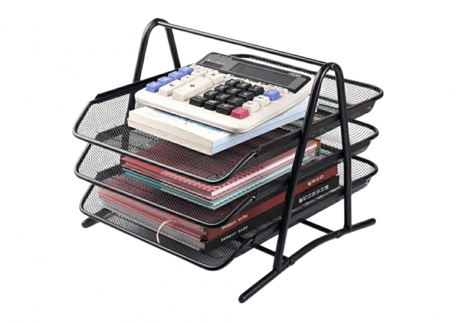 Metal Black 3 Drawer Organizer