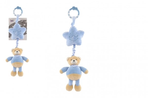 Plush Bear With Star Musical Mobile For Crib/Stroller