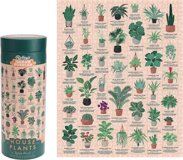 Puzzle Houseplants 1000 Pieces RIDLEY'S GAMES