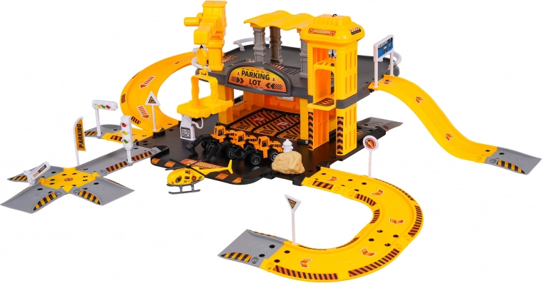 Dvoupatrové parkoviště se stavební zónou