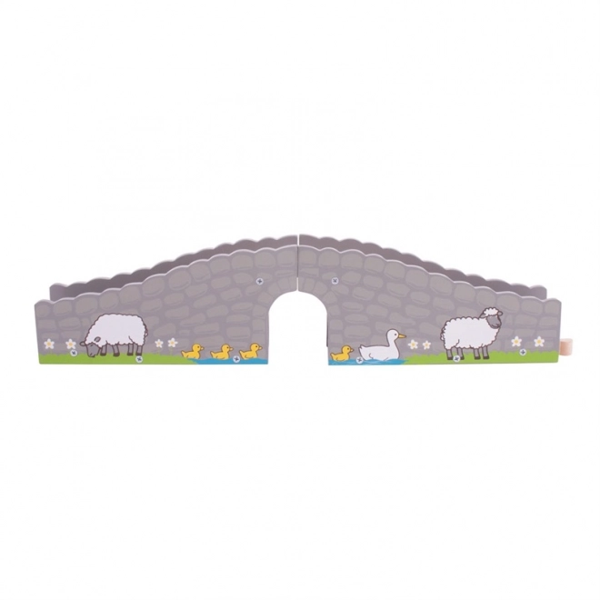 Bigjigs Rail Farm Bridge with Tunnel