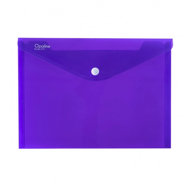 Purple Opaline Envelope Clutch A5